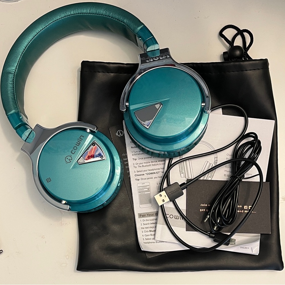 Cowin Green E7 Active Noise Cancelling Wireless Headphones